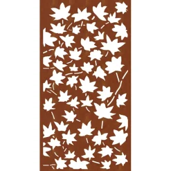 vidaXL Wanddecoratie tuin esdoornbladontwerp 105x55 cm cortenstaal