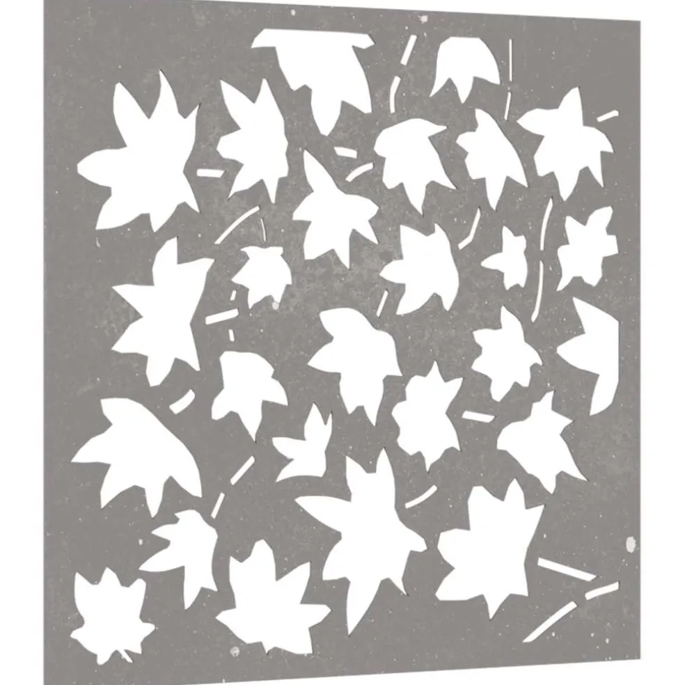 vidaXL Wanddecoratie tuin esdoornbladontwerp 55x55 cm cortenstaal