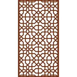 vidaXL Wanddecoratie tuin Moors ontwerp 105x55 cm cortenstaal