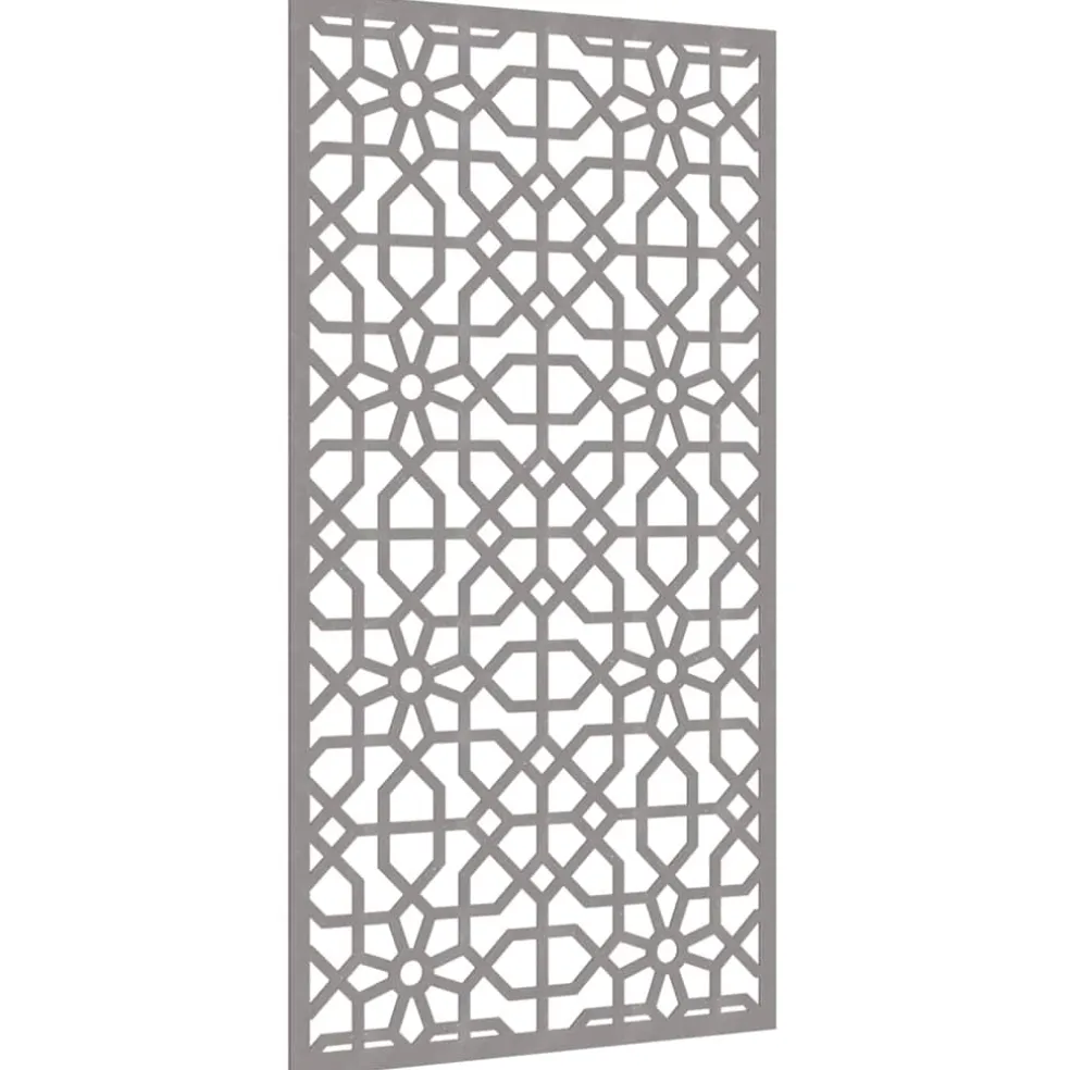 vidaXL Wanddecoratie tuin Moors ontwerp 105x55 cm cortenstaal
