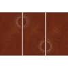 vidaXL Wanddecoratie tuin 3 st zonontwerp 105x55 cm cortenstaal