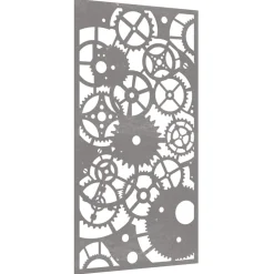 vidaXL Wanddecoratie tuin tandwielontwerp 105x55 cm cortenstaal