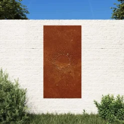 vidaXL Wanddecoratie tuin zonontwerp 105x55 cm cortenstaal