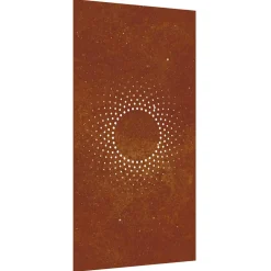 vidaXL Wanddecoratie tuin zonontwerp 105x55 cm cortenstaal