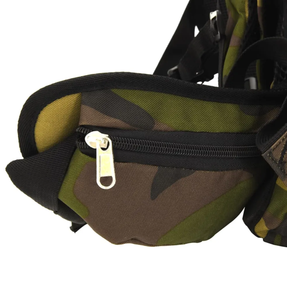 vidaXL Wandelrugzak 60 L camouflage oxford stof groen