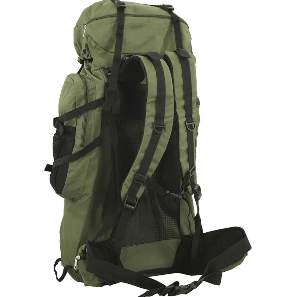 vidaXL Wandelrugzak 60 L oxford stof legergroen