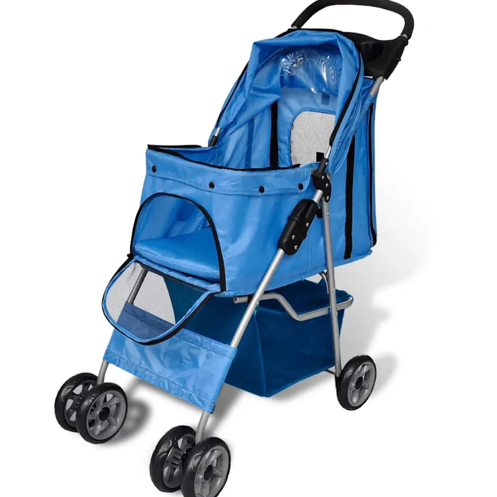 vidaXL Wandelwagen voor honden 15 kg blauw