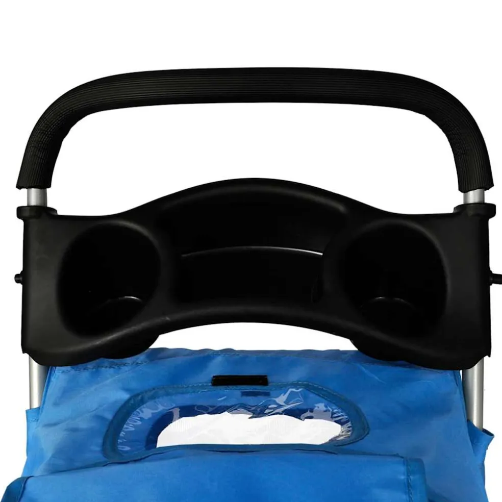 vidaXL Wandelwagen voor hond blauw