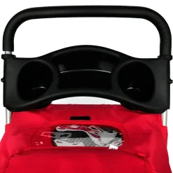 vidaXL Wandelwagen voor hond rood