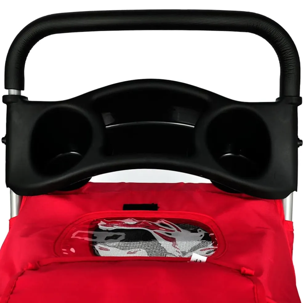 vidaXL Wandelwagen voor hond rood