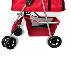 vidaXL Wandelwagen voor hond rood