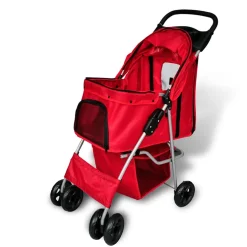 vidaXL Wandelwagen voor hond rood