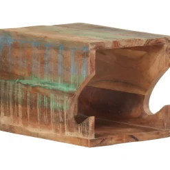 vidaXL Wandfietsenrek 35x25x25 cm massief gerecycled hout