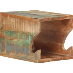 vidaXL Wandfietsenrek 35x25x25 cm massief gerecycled hout
