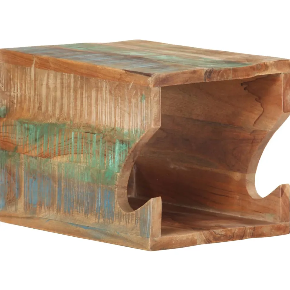vidaXL Wandfietsenrek 35x25x25 cm massief gerecycled hout