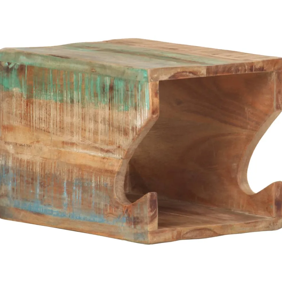 vidaXL Wandfietsenrek 35x25x25 cm massief gerecycled hout