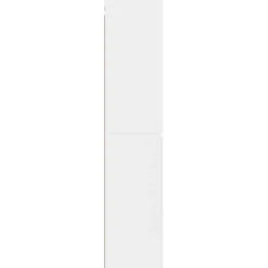 vidaXL Wand Gemonteerde Badkamerkast Wit 33 x 34,5 x 160 cm