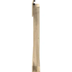 vidaXL Wandgemonteerde hengelhouder Bewerkt hout 93 x 12 x 103 cm
