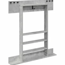 vidaXL Wandgemonteerde hengelhouder Bewerkt hout 93 x 12 x 103 cm