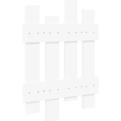 vidaXL Wandgemonteerde kapstok Muurmontage Wit 60 x 3 x 82 cm