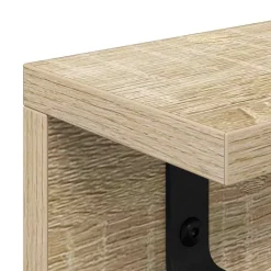 vidaXL Wandgemonteerde kapstok Muurmontage Sonoma Eiken Bewerkt hout