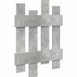 vidaXL Wandgemonteerde kapstok Muurmontage Beton Grijs 60 x 3 x 82 cm