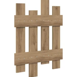 vidaXL Wandgemonteerde kapstok Muurmontage Artisan Eiken Bewerkt hout