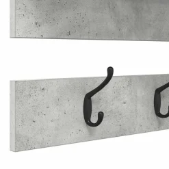 vidaXL Wandgemonteerde kapstok Muurmontage Beton Grijs 90 x 15 x 36 cm