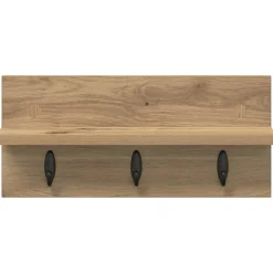 vidaXL Wandgemonteerde kapstok Muurmontage Artisan Eiken Bewerkt hout