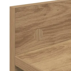 vidaXL Wandgemonteerde kapstok Muurmontage Artisan Eiken Bewerkt hout