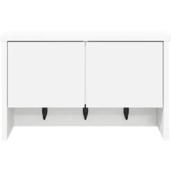vidaXL Wandgemonteerde kapstok Muurmontage Wit 50 x 20 x 30 cm