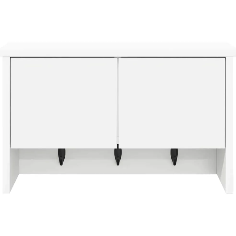 vidaXL Wandgemonteerde kapstok Muurmontage Wit 50 x 20 x 30 cm