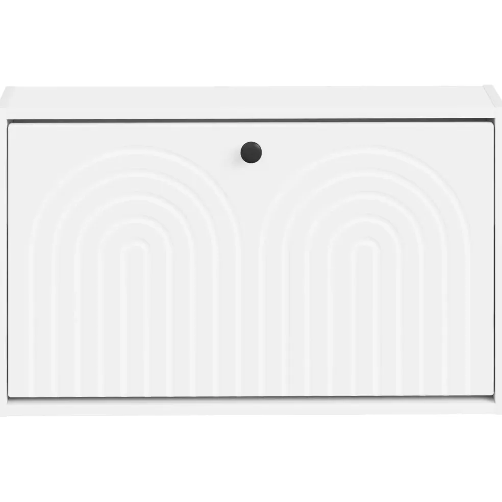 vidaXL Wandgemonteerde Schoenkast ALKMAAR 71 x 17 x 43 cm Bewerkt hout