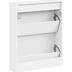 vidaXL Wandgemonteerde Schoenkast BREDA 71 x 17 x 86 cm Bewerkt hout