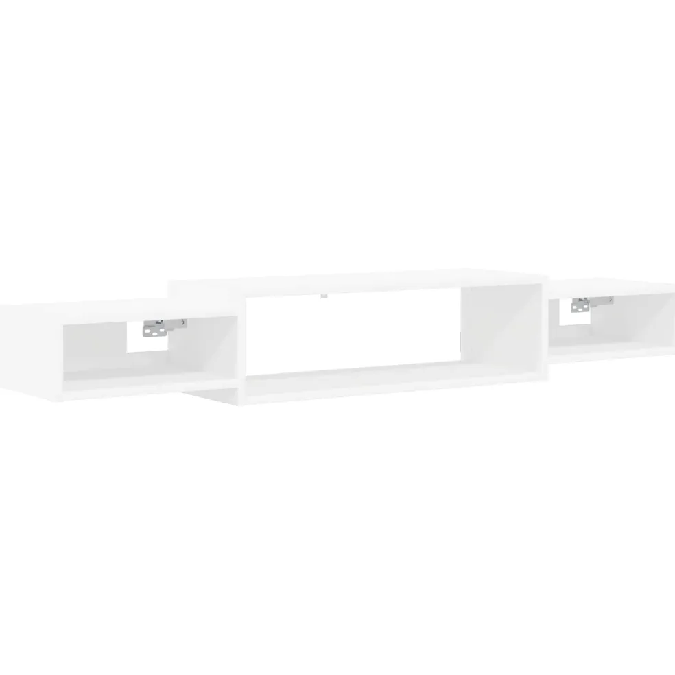 vidaXL Wandgemonteerd tv-meubel Muurmontage Wit 140 x 28 x 21 cm