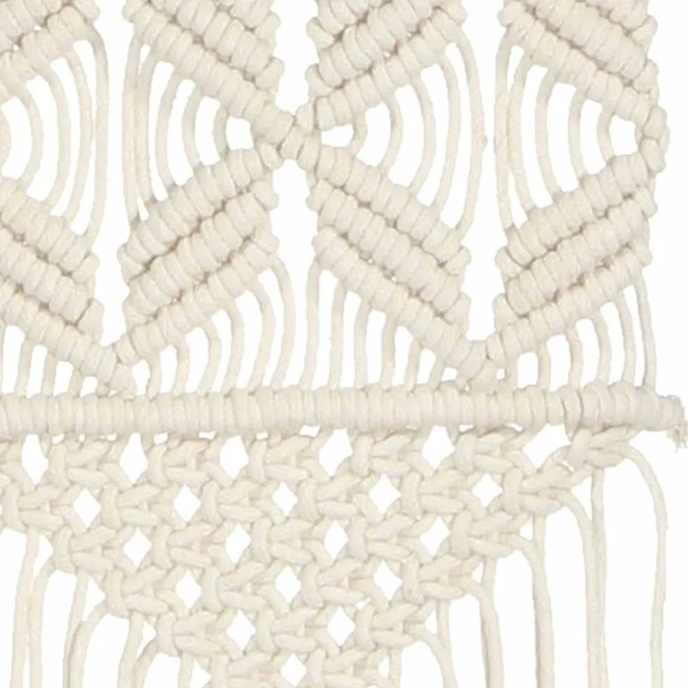 vidaXL Wandhanger macramé 40x80 cm katoen
