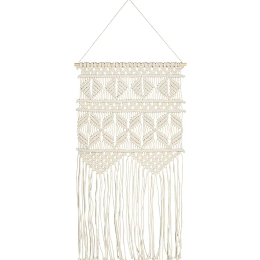 vidaXL Wandhanger macramé 40x80 cm katoen