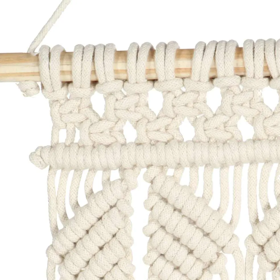 vidaXL Wandhanger macramé 40x80 cm katoen