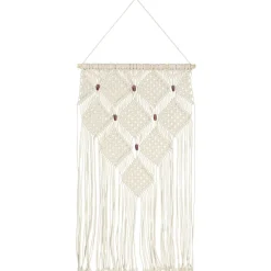 vidaXL Wandhanger macramé 40x80 cm katoen