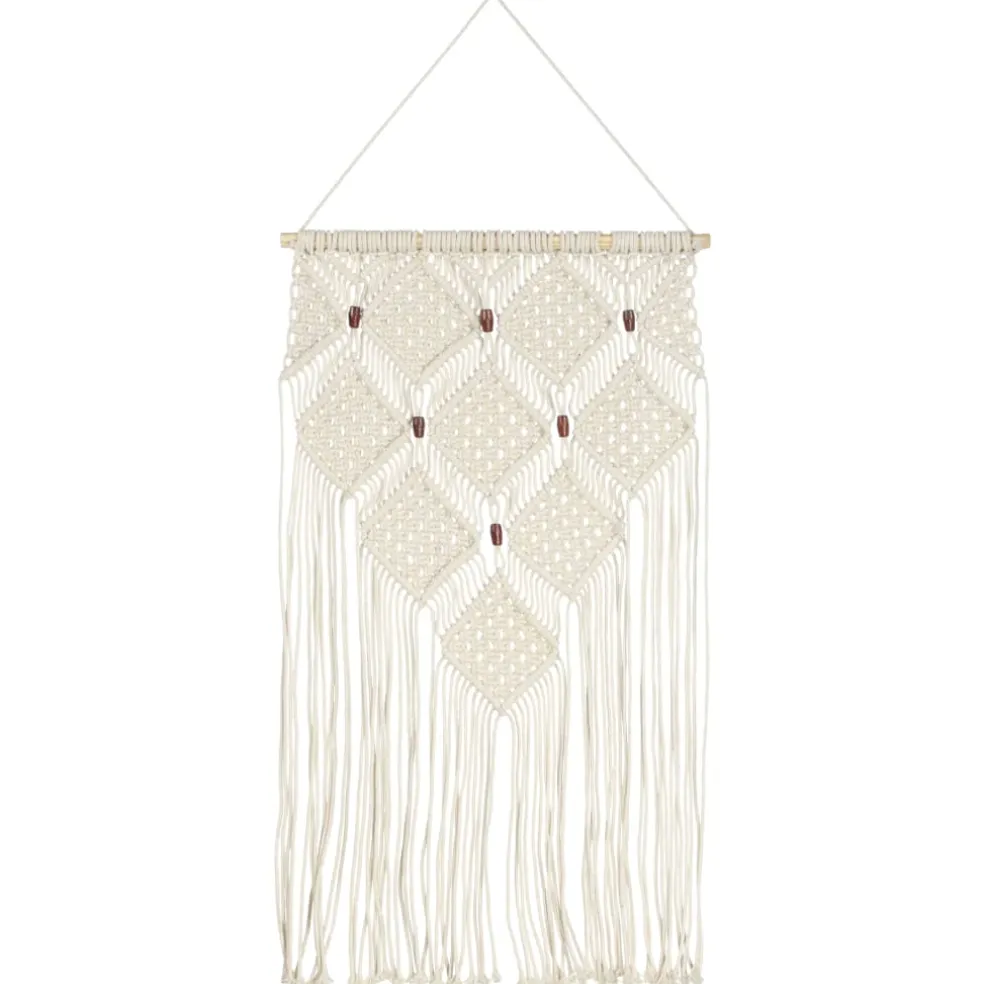 vidaXL Wandhanger macramé 40x80 cm katoen