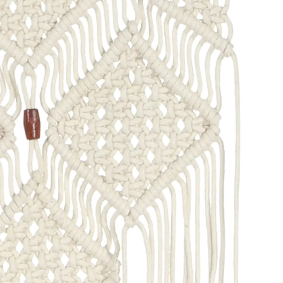 vidaXL Wandhanger macramé 40x80 cm katoen