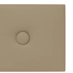 vidaXL Wandhoofdbord 12 st Cappuccino Nep Leer