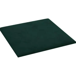 vidaXL Wandhoofdbord 12 st Donkergroen Fluweel