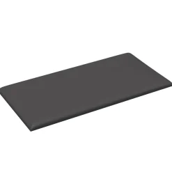vidaXL Wandhoofdbord 12 st 30 x 15 cm Grijs Stof