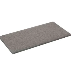 vidaXL Wandhoofdbord 12 st 30 x 15 cm Lichtgrijs Stof