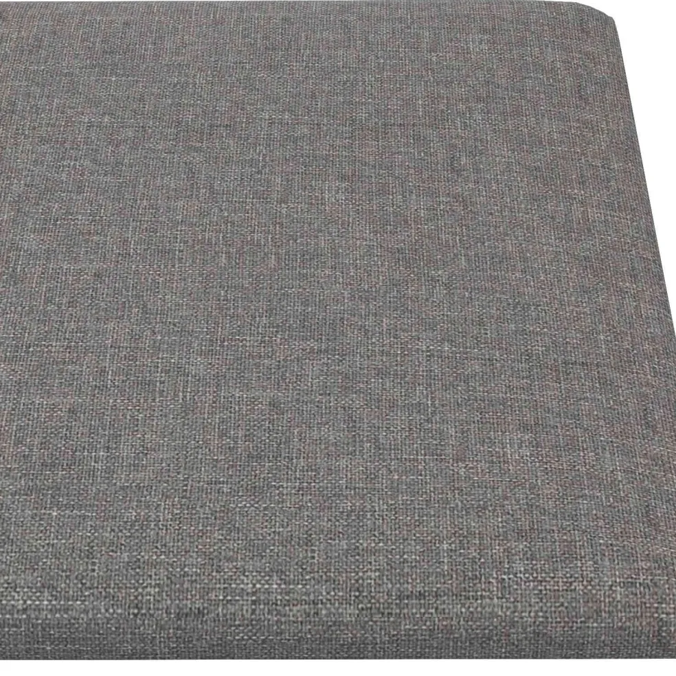 vidaXL Wandhoofdbord 12 st 30 x 15 cm Lichtgrijs Stof