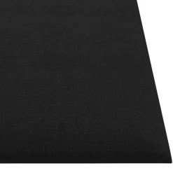 vidaXL Wandhoofdbord 12 st 30 x 30 cm Zwart Stof