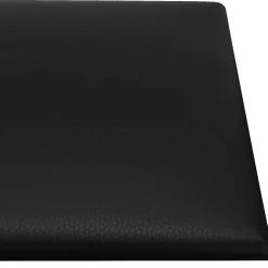 vidaXL Wandhoofdbord 12 st 30 x 15 cm Zwart Stof