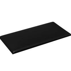 vidaXL Wandhoofdbord 12 st 30 x 15 cm Zwart Stof
