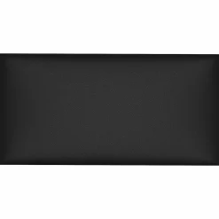 vidaXL Wandhoofdbord 12 st 30 x 15 cm Zwart Stof